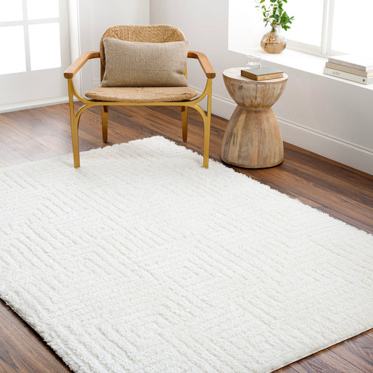 Nomadic Rug - 490548 by Livabliss in ivory. Made from face: 100% polyester, warp: 60% jute, 40% polyester in a unique style.