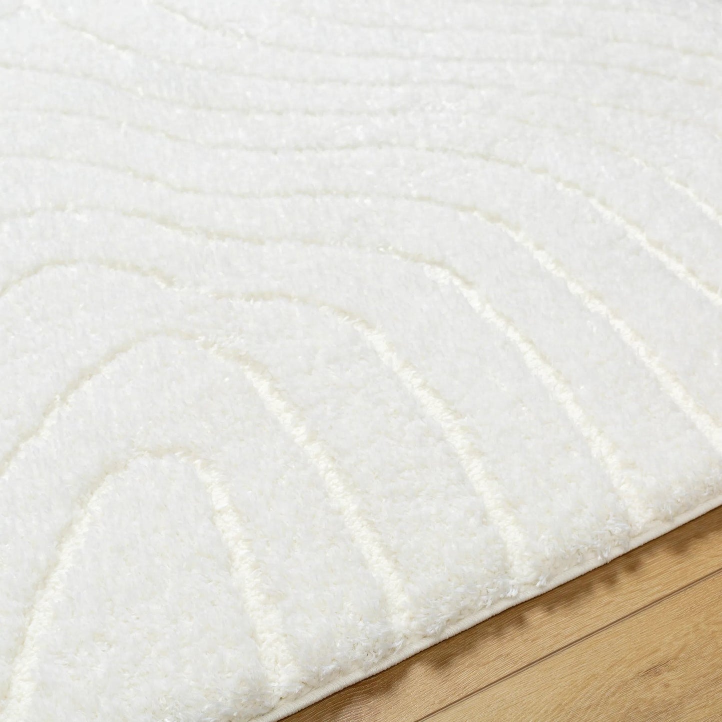 005 SI-2052501,SI-2052502,SI-2052503 | Closeup | Nomadic Rug - 490554 by Livabliss in ivory. Made from face: 100% polyester, warp: 60% jute, 40% polyester in a unique style.