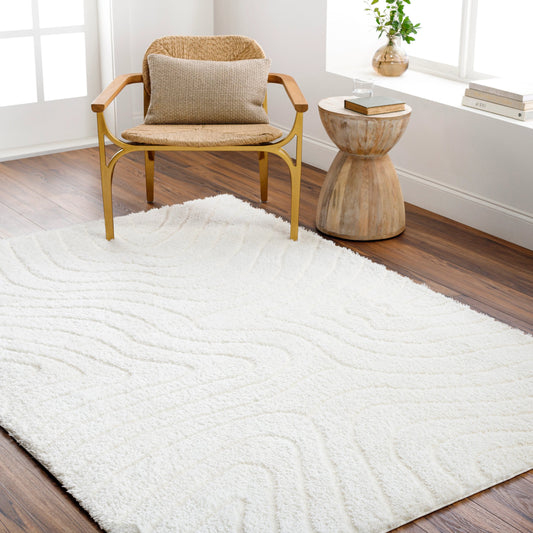 Nomadic Rug - 490554 by Livabliss in ivory. Made from face: 100% polyester, warp: 60% jute, 40% polyester in a unique style.