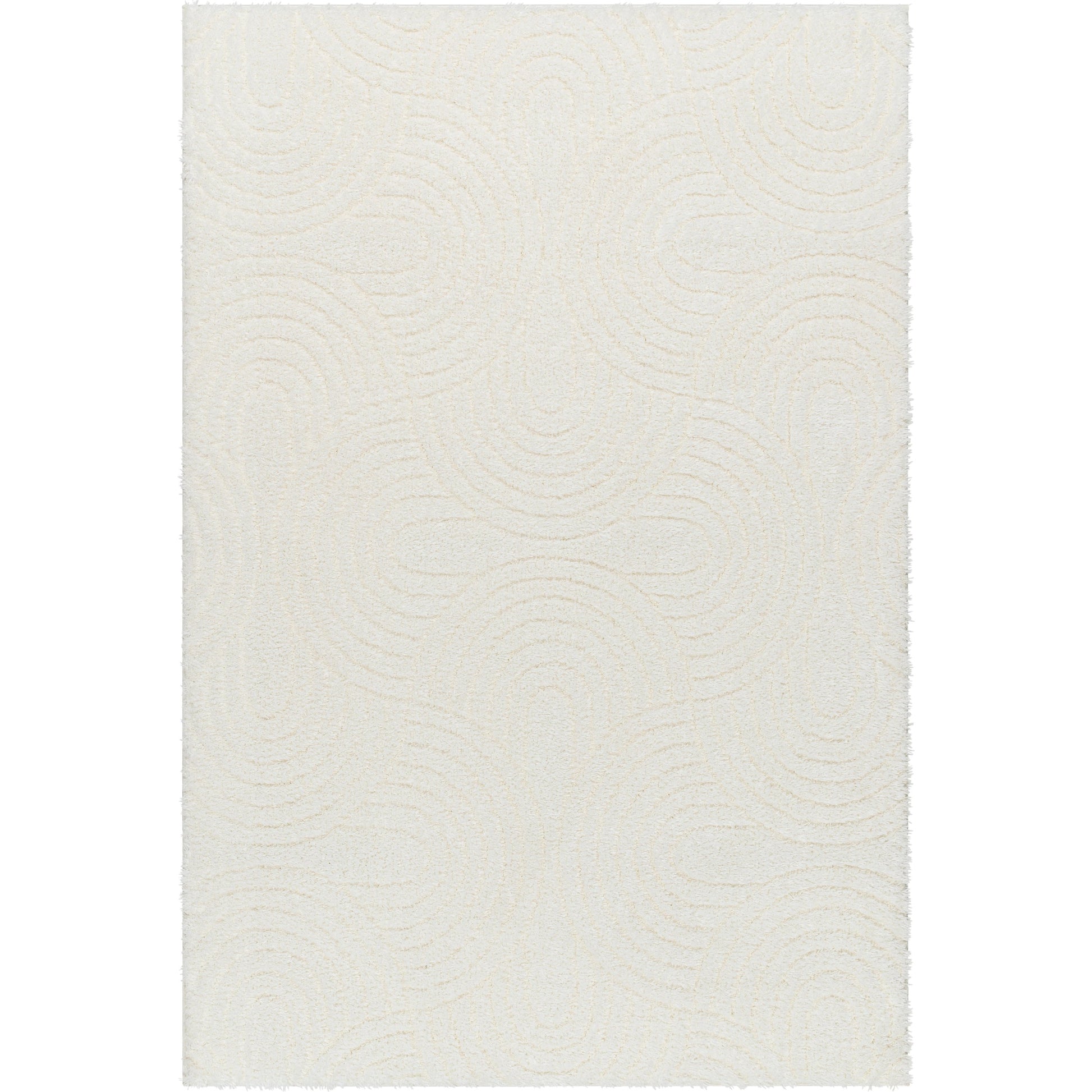 Nomadic NMC-2316 Rug by Livabliss in ivory. Made from face: 100% polyester, warp: 60% jute, 40% polyester in a unique style.