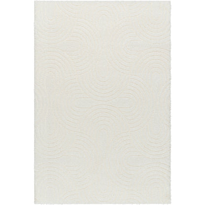 Nomadic NMC-2316 Rug by Livabliss in ivory. Made from face: 100% polyester, warp: 60% jute, 40% polyester in a unique style.
