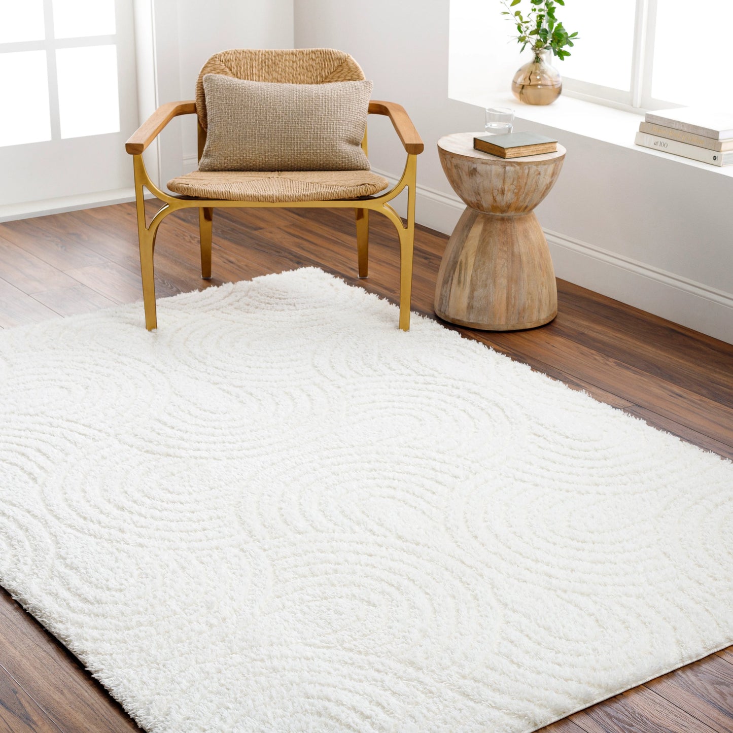 005 SI-2052504,SI-2052505,SI-2052506 | Lifestyle | Nomadic NMC-2316 Rug by Livabliss in ivory. Made from face: 100% polyester, warp: 60% jute, 40% polyester in a unique style.