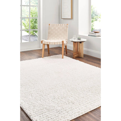 Nomadic Squares Rug 535085 by Livabliss in cream, white. Made from polyester in a unique style.