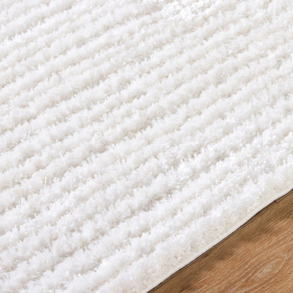 Nomadic Squares Rug 535085 by Livabliss in cream, white. Made from polyester in a unique style.