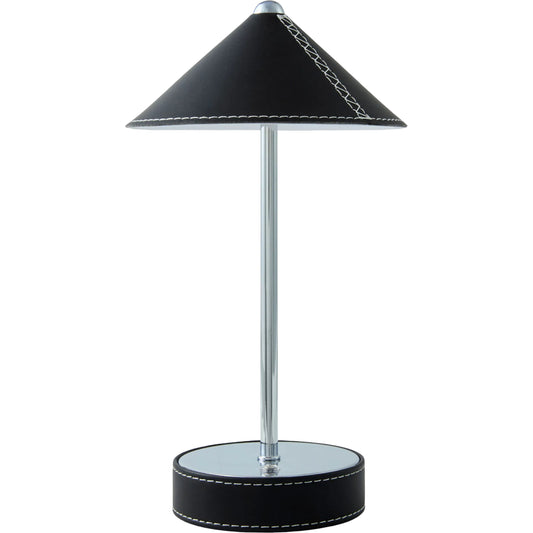 Nomelle Accent Table Lamp by Surya in brushed. Made from leather, metal in a unique style.