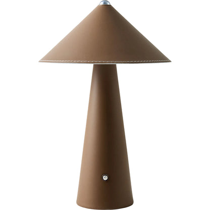 Nomelle Accent Table Lamp by Surya in brushed. Made from leather, metal in a unique style.