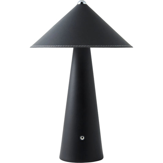 Nomelle Accent Table Lamp by Surya in brushed. Made from leather, metal in a unique style.