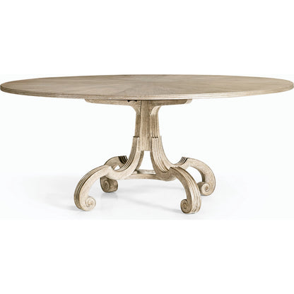 William Yeoward Lacock Table in Venetian White Oak by Jonathan Charles in white and venetian white oak. Made from oak in a cottage & farmhouse style.