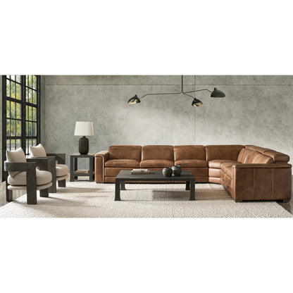 Lioni Leather 4-PIECE Power Motion Sectional by Bernhardt in brown. Made from leather in a unique style.