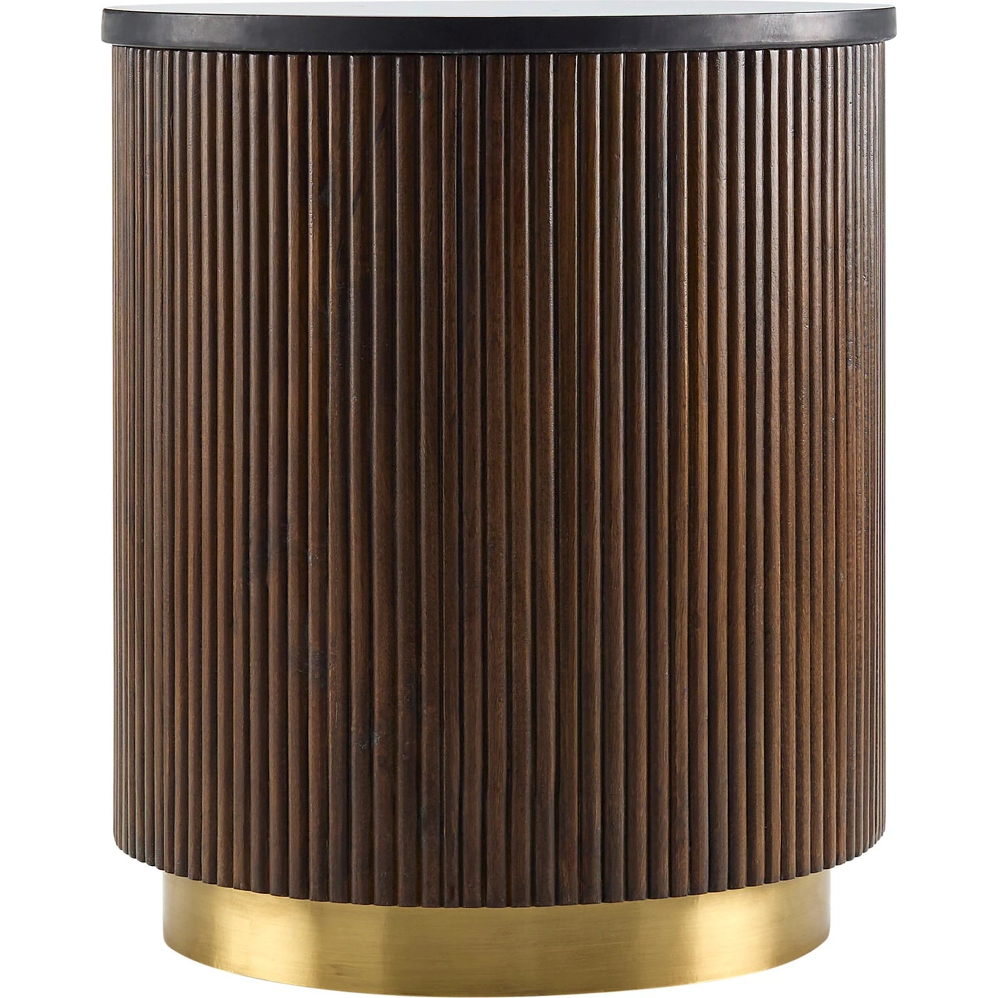 003 SI-2054088 | Additional Silo | Nems - 500535 by Surya in wood finish. Made from top: marble, base: mango wood, brass in a modern style.