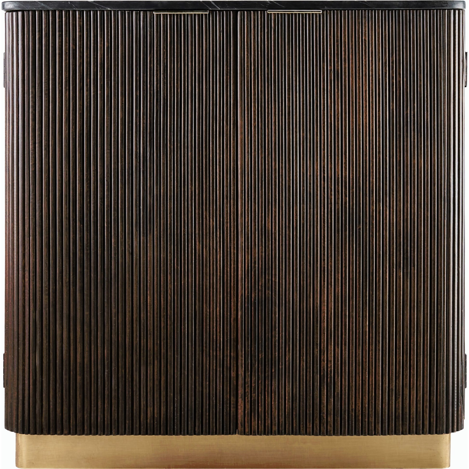 Nems - 500547 by Surya in wood finish. Made from top: marble, base: mango wood, brass in a modern style.