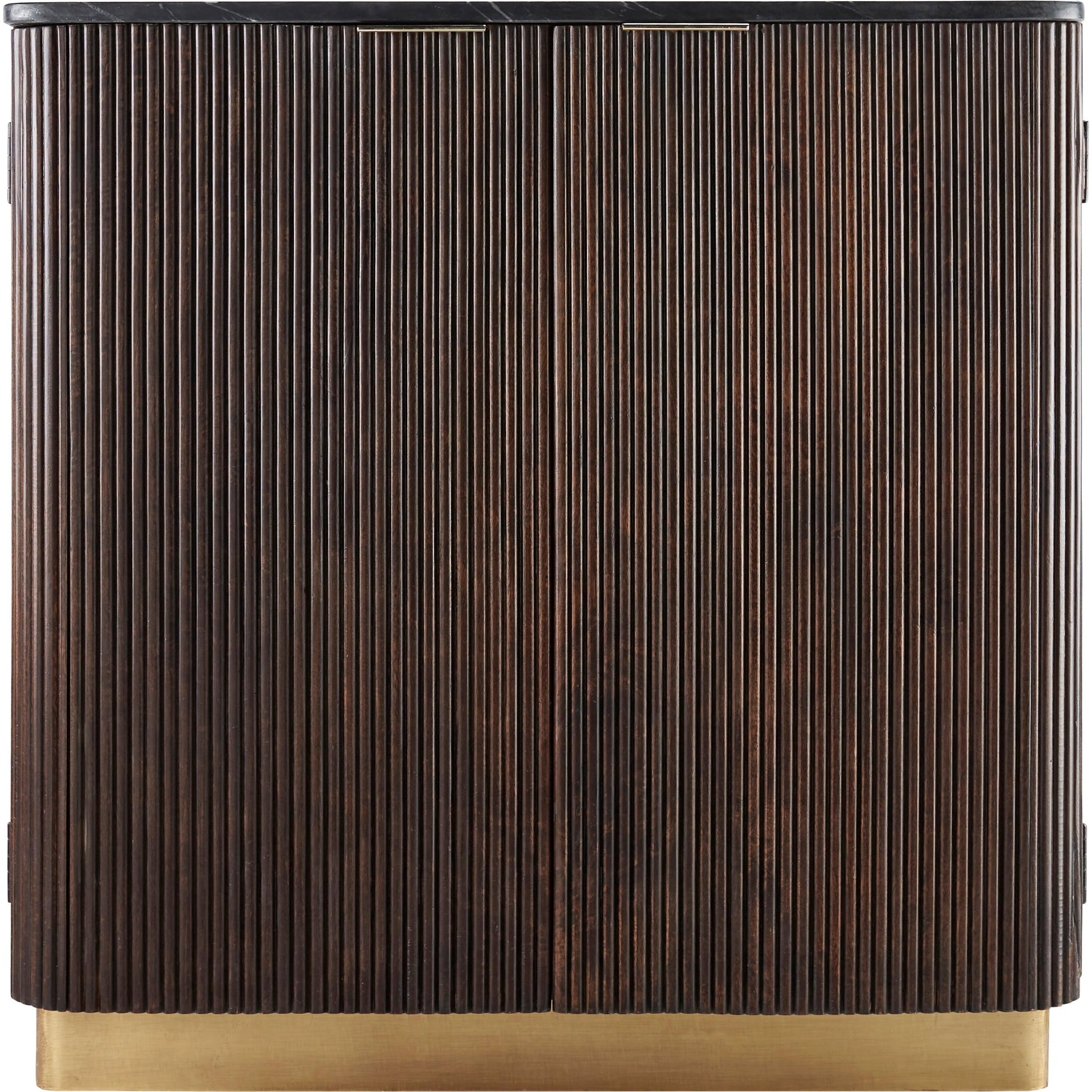 Nems - 500547 by Surya in wood finish. Made from top: marble, base: mango wood, brass in a modern style.