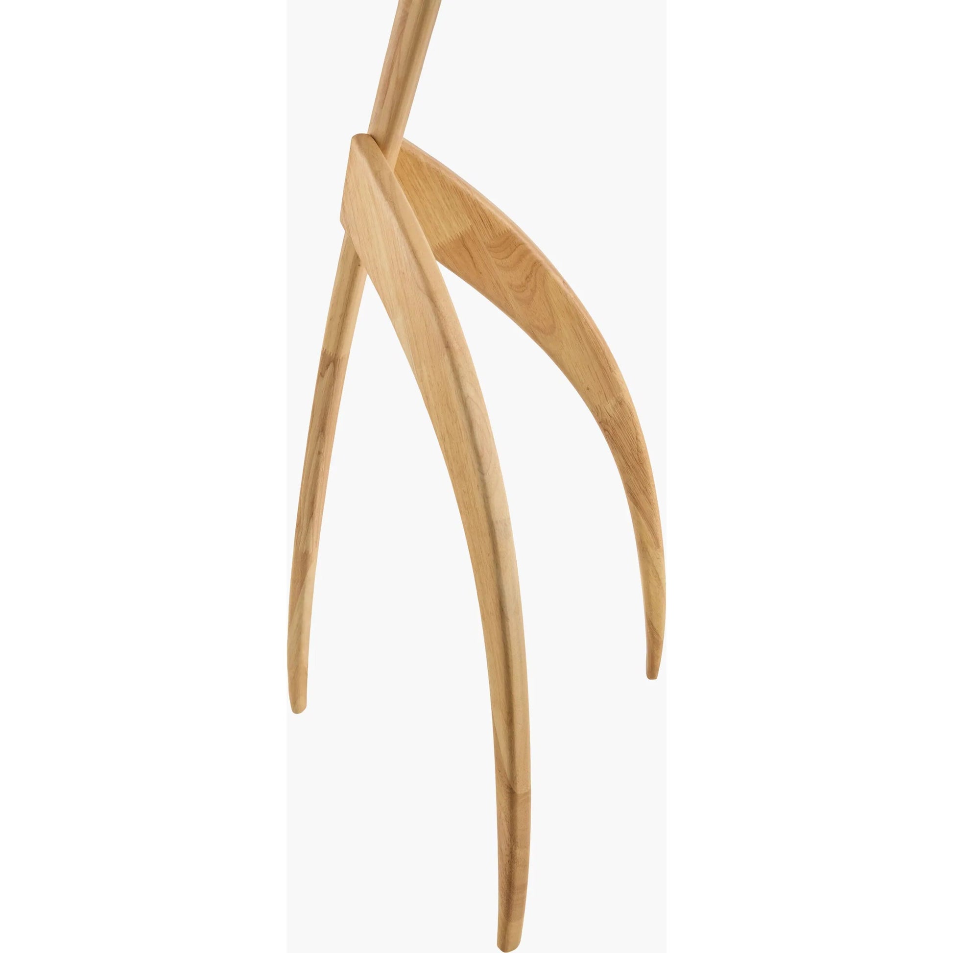 Niamey Floor Lamp by Surya. Made from rubber wood, linen, plastic in a transitional style.