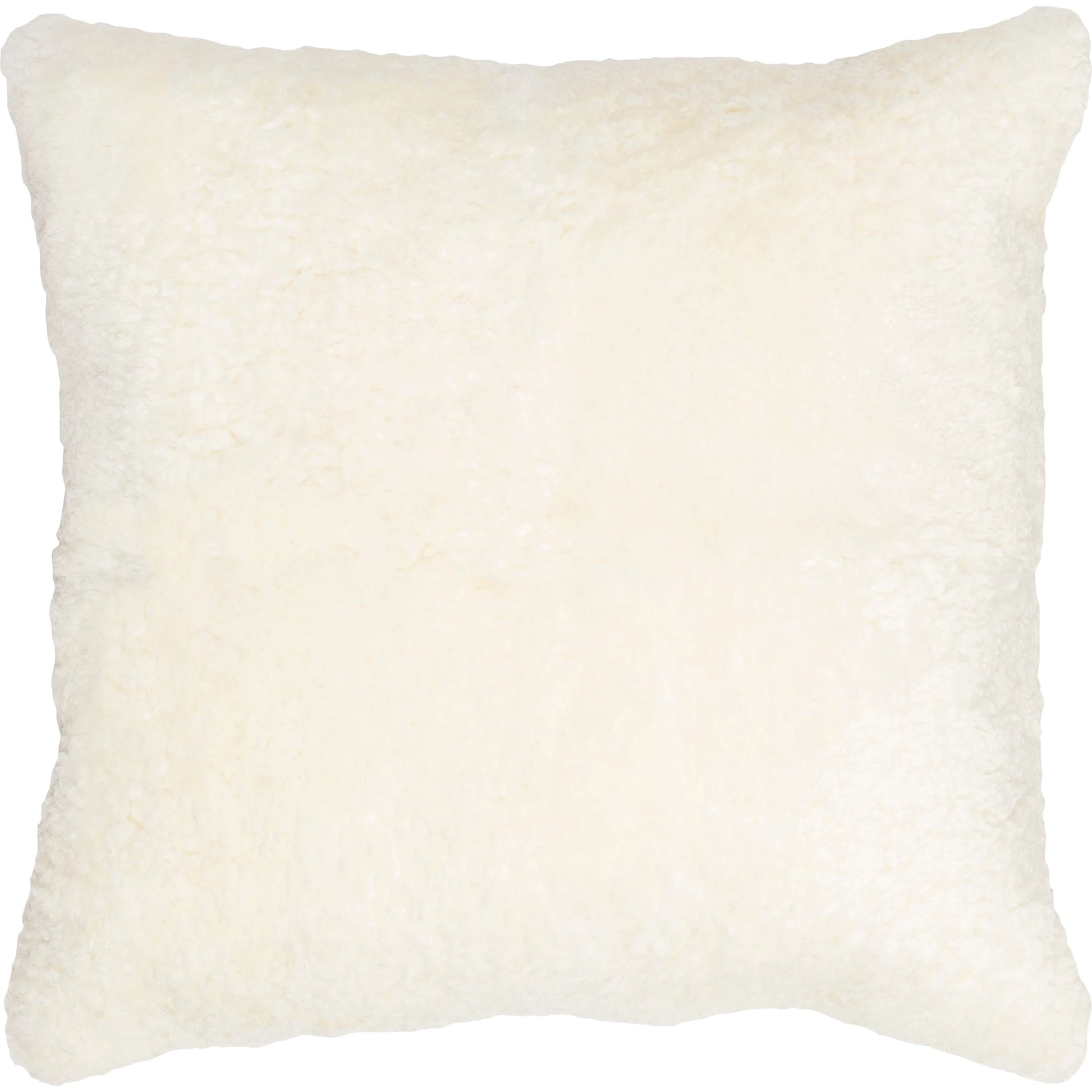 Northland Pillow - 22195 by Surya in cream. Made from front: 100% leather, back: 100% cotton in a modern style.