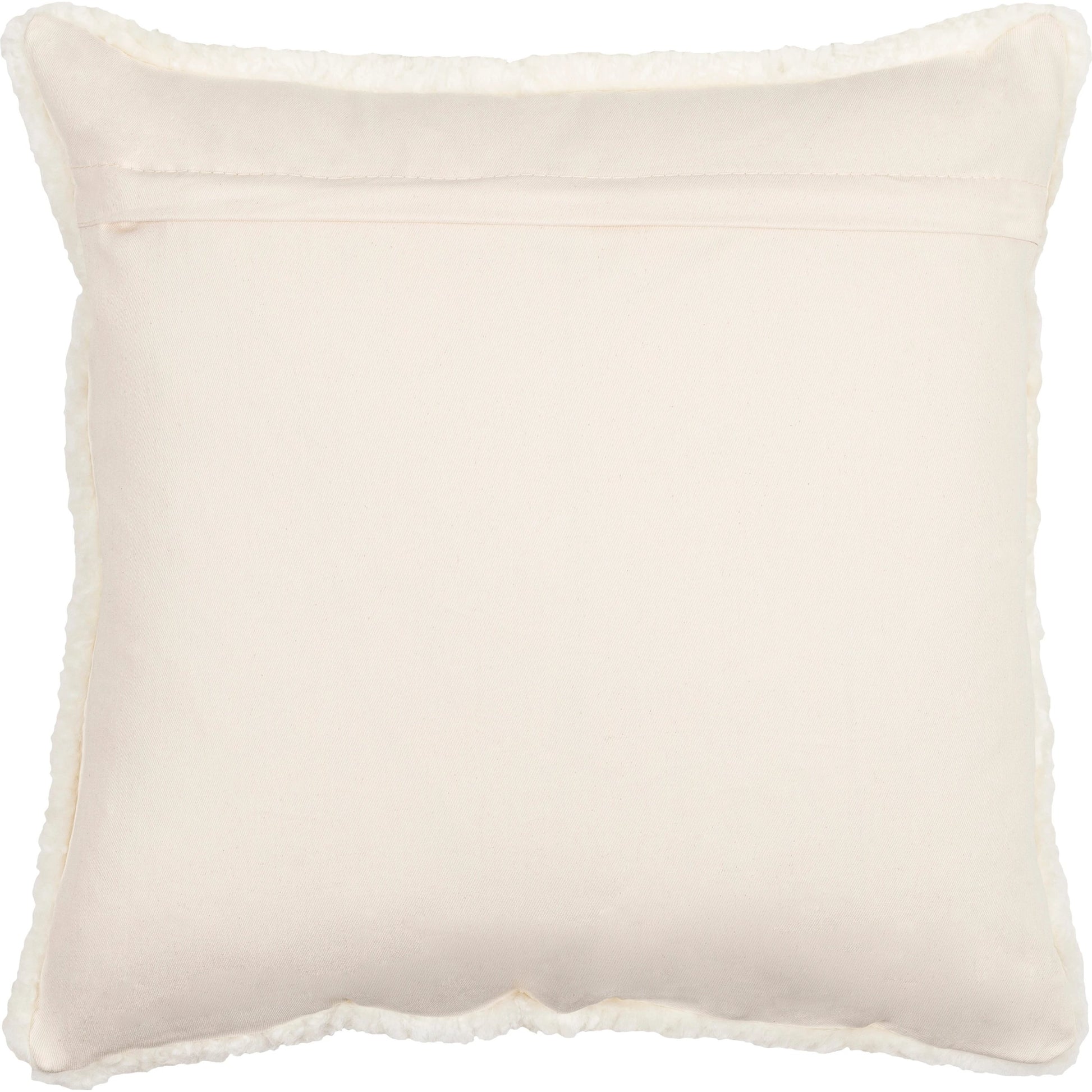 Northland Pillow - 22195 by Surya in cream. Made from front: 100% leather, back: 100% cotton in a modern style.
