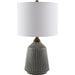 Lennon Accent Table Lamp by Livabliss in glazed, painted. Made from ceramic, resin, linen, polyester, plastic in a unique style.