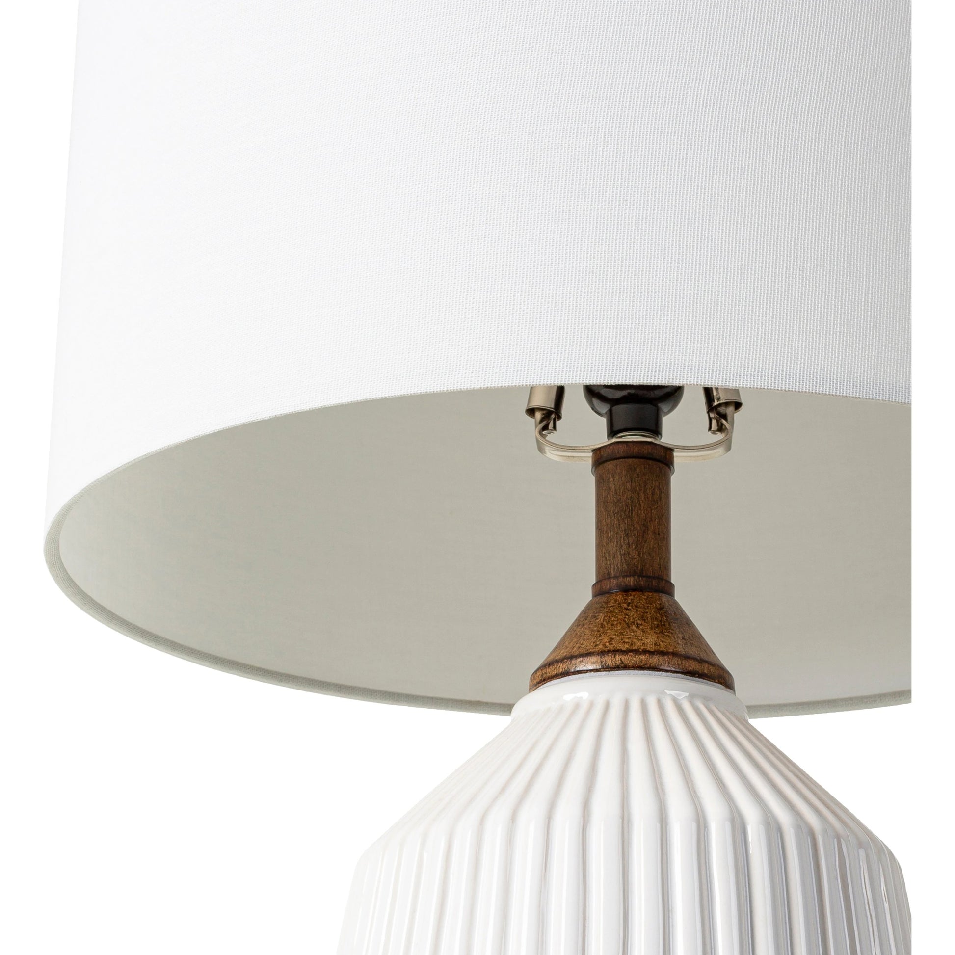 Lennon - 31039 by Livabliss in glazedbrushed. Made from shade (outside): linen, shade (inside): polyester, body: ceramic, finial: iron, finial: metal, harp: iron in a modern style.