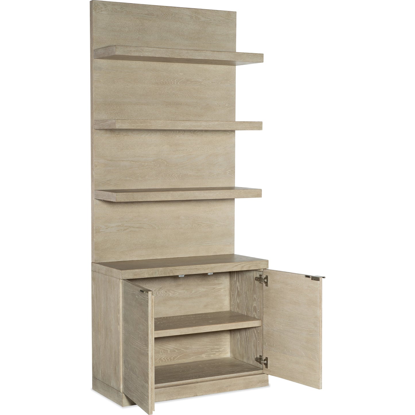 002 SI-1996315 | Additional Silo | Cascade Bookcase Base and Hutch by Hooker Furniture in terrain. Made from oak veneers in a modern style.