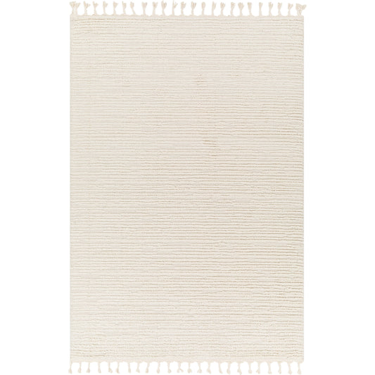 Nora Rug by Livabliss in light gray, cream. Made from 100% polypropylene in a modern style.