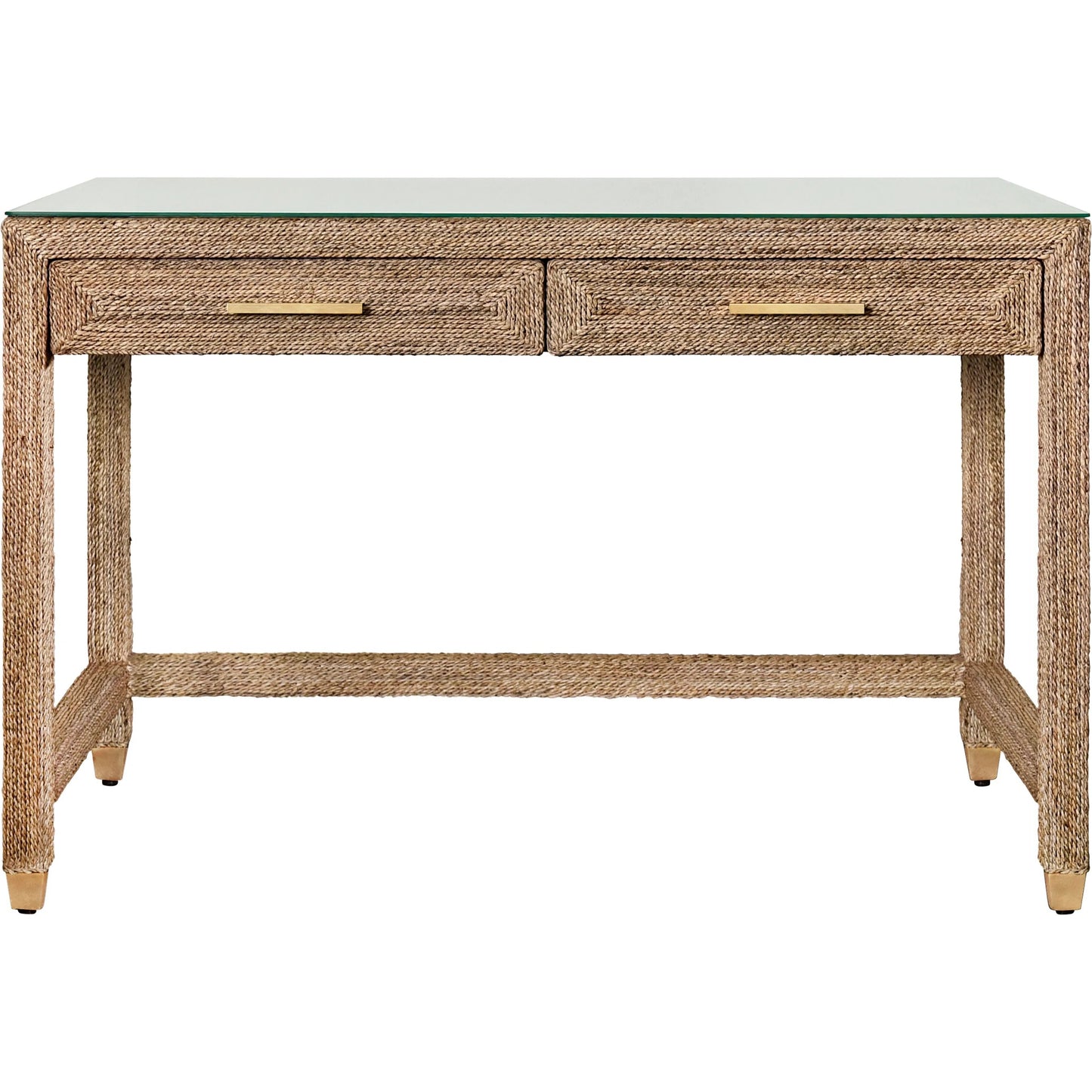 001 SI-2441151 | Primary Silo | Noble Two Drawer Desk by Worlds Away in natural. Made from unique in a rustic style.