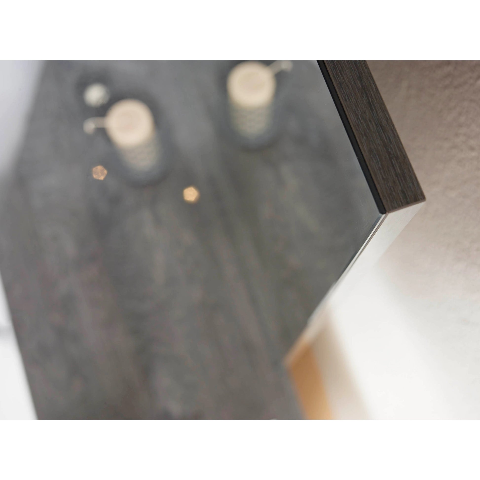 Noble Mirror by Essentials For Living in gray birch high gloss. Made from mirror in a modern style.