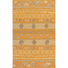 Burnt Orange, Beige, Dark Brown, Mustard, Light Olive, Tan / 8' x 11'
