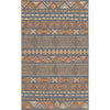 Dark Brown, Orange, Beige, Tan, Brown, Taupe / 2' x 3'