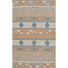 Dusty Sage, Beige, Yellow, Denim, Burnt Orange, Orange / 3'3" x 5'3"