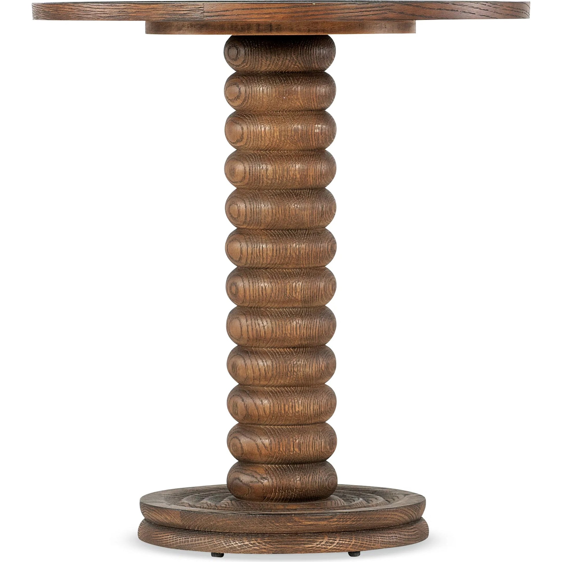 Commerce and Market Spindle Accent Table by Hooker Furniture in medium wood and natural. Made from unique in a traditional style.