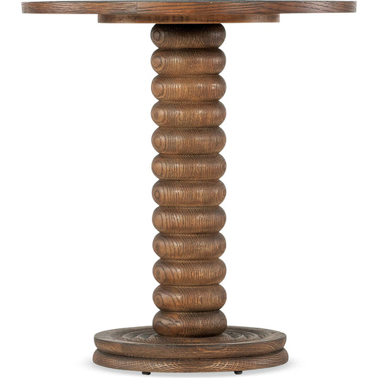 Commerce and Market Spindle Accent Table by Hooker Furniture in medium wood and natural. Made from unique in a unique style.