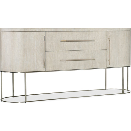 Modern Mood Server by Hooker Furniture. Made from oak veneers, metal in a modern style.