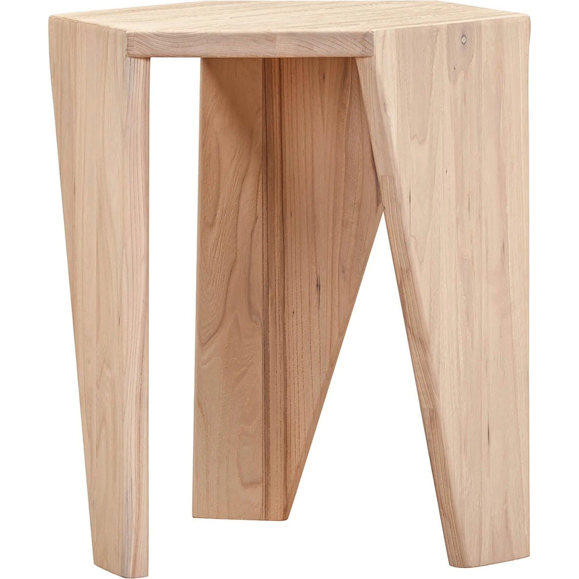 Nordic Side Table by LH Imports in sandblast white elm. Made from rustic elm in a unique style.