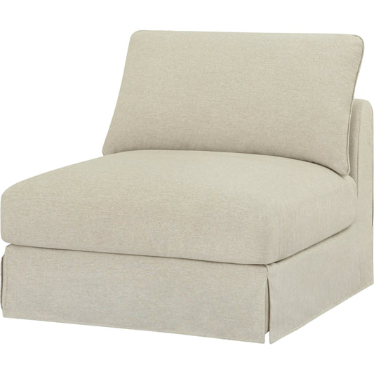 Elenora Modular Chair by Surya in taupe. Made from polyester, rubber wood, polyurethane foam in a unique style.