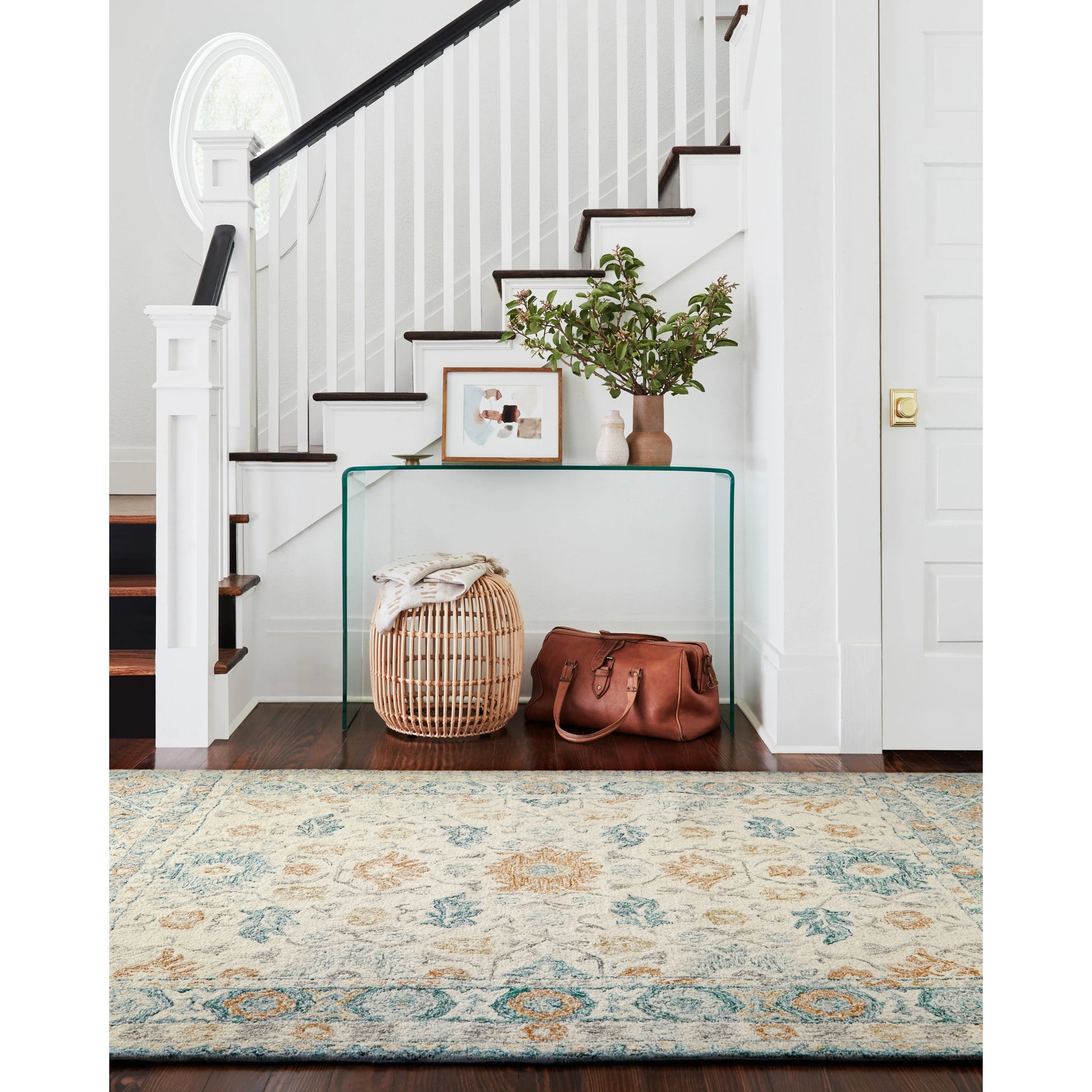 Norabel Aubrey Rug by Loloi. Made from 100% wool in a cottage & farmhouse style.