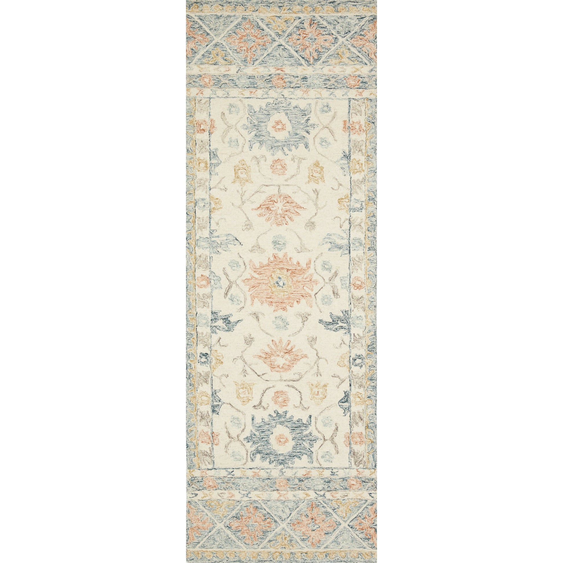Norabel Aubrey Rug by Loloi. Made from 100% wool in a cottage & farmhouse style.