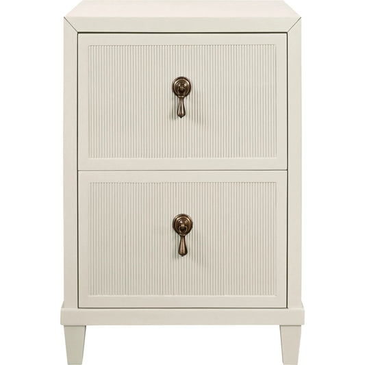 Novalie Two Drawer Side Table by Worlds Away. Made from unique in a unique style.