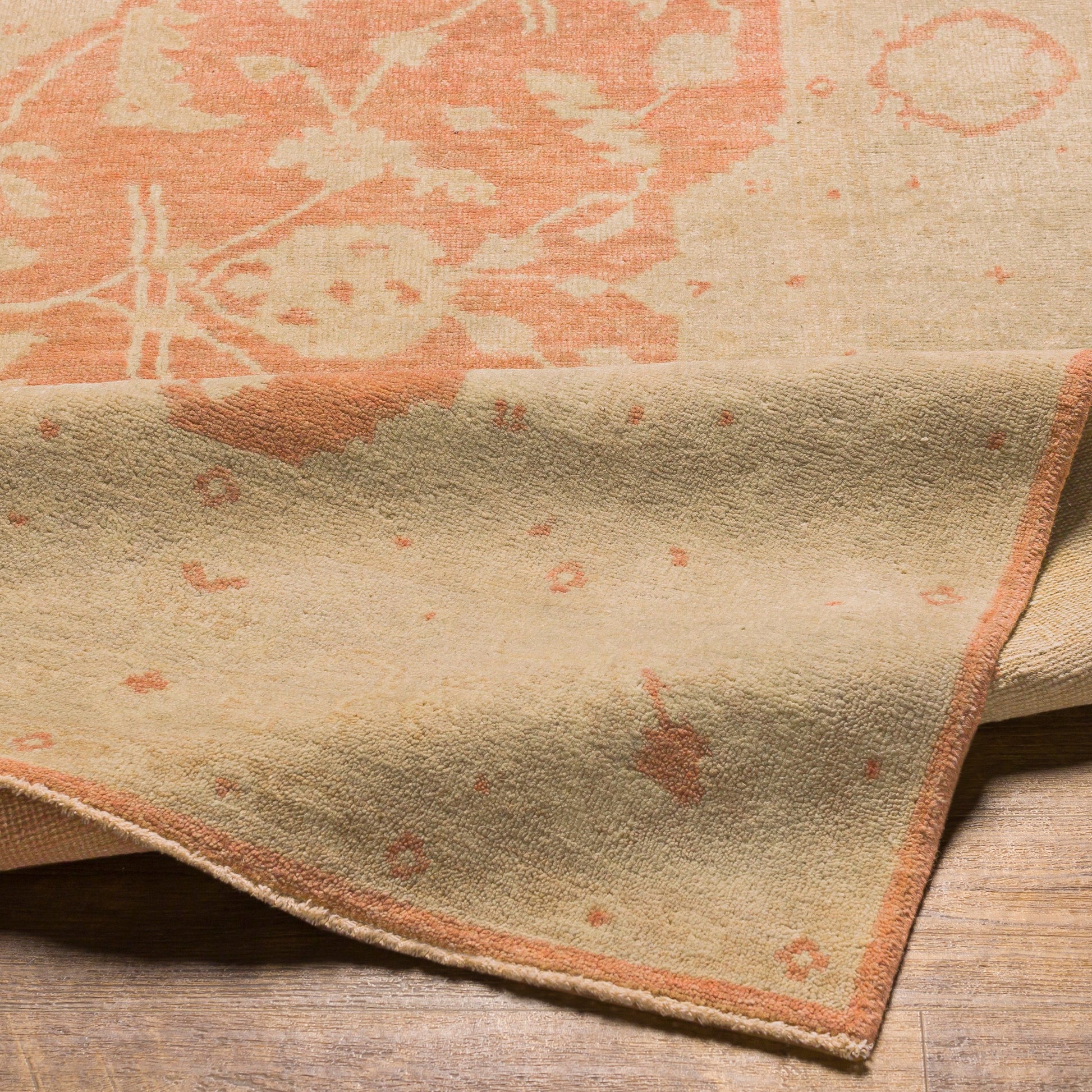 Normandy Rug - 13138 by Surya in beige, dusty pink, light gray. Made from 100% wool in a unique style.