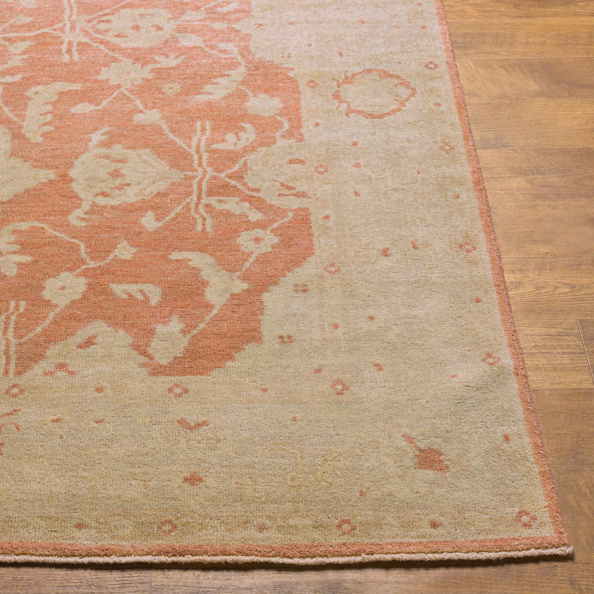 Normandy Rug - 13138 by Surya in beige, dusty pink, light gray. Made from 100% wool in a unique style.