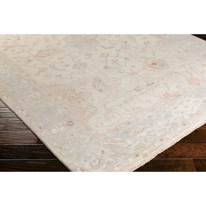 Normandy Rug - 13139 by Surya in light gray, light sage, cream, tan, medium brown. Made from unique in a unique style.