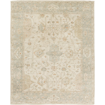 Normandy Rug - 13139 by Surya in light gray, light sage, cream, tan, medium brown. Made from unique in a unique style.