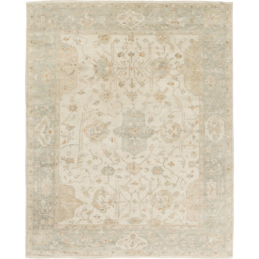Normandy Rug - 13139 by Surya in light gray, light sage, cream, tan, medium brown. Made from unique in a unique style.