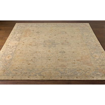 Normandy Rug - 13139 by Surya in light gray, light sage, cream, tan, medium brown. Made from unique in a unique style.