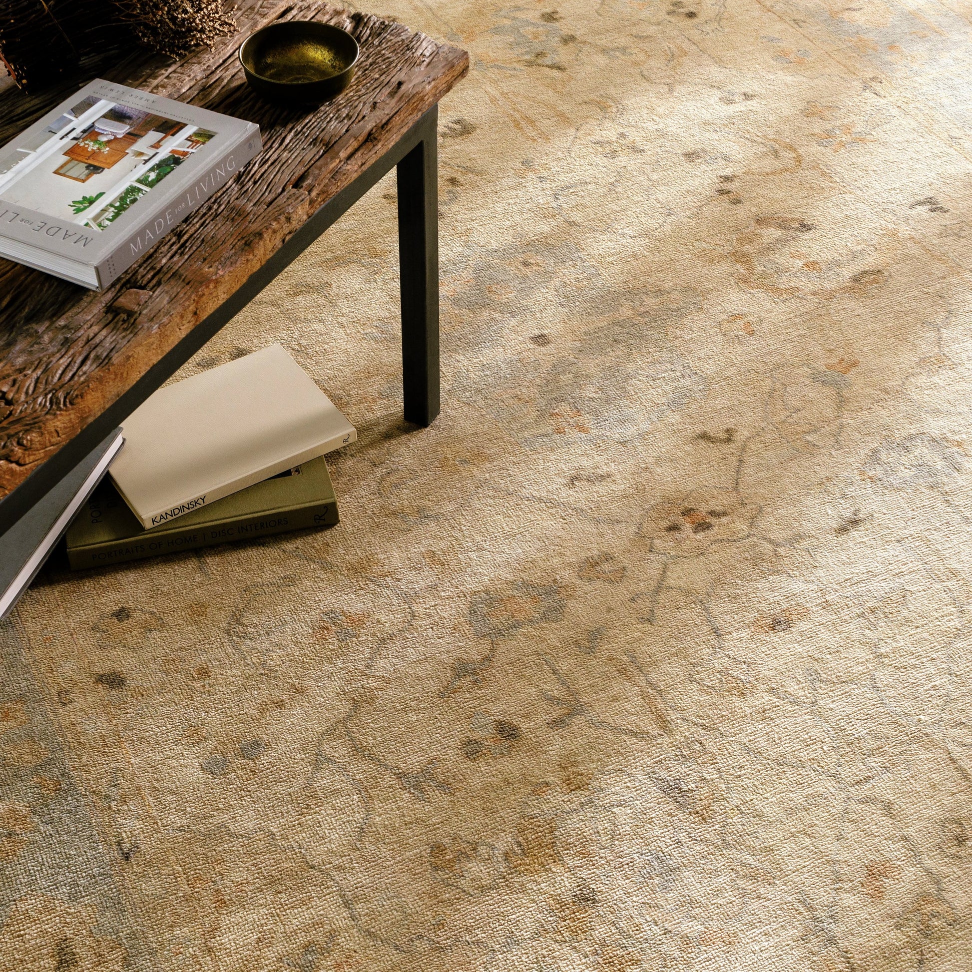 Normandy Rug - 13139 by Surya in light gray, light sage, cream, tan, medium brown. Made from unique in a unique style.