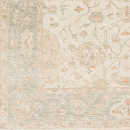 Normandy Rug - 13139 by Surya in light gray, light sage, cream, tan, medium brown. Made from unique in a unique style.