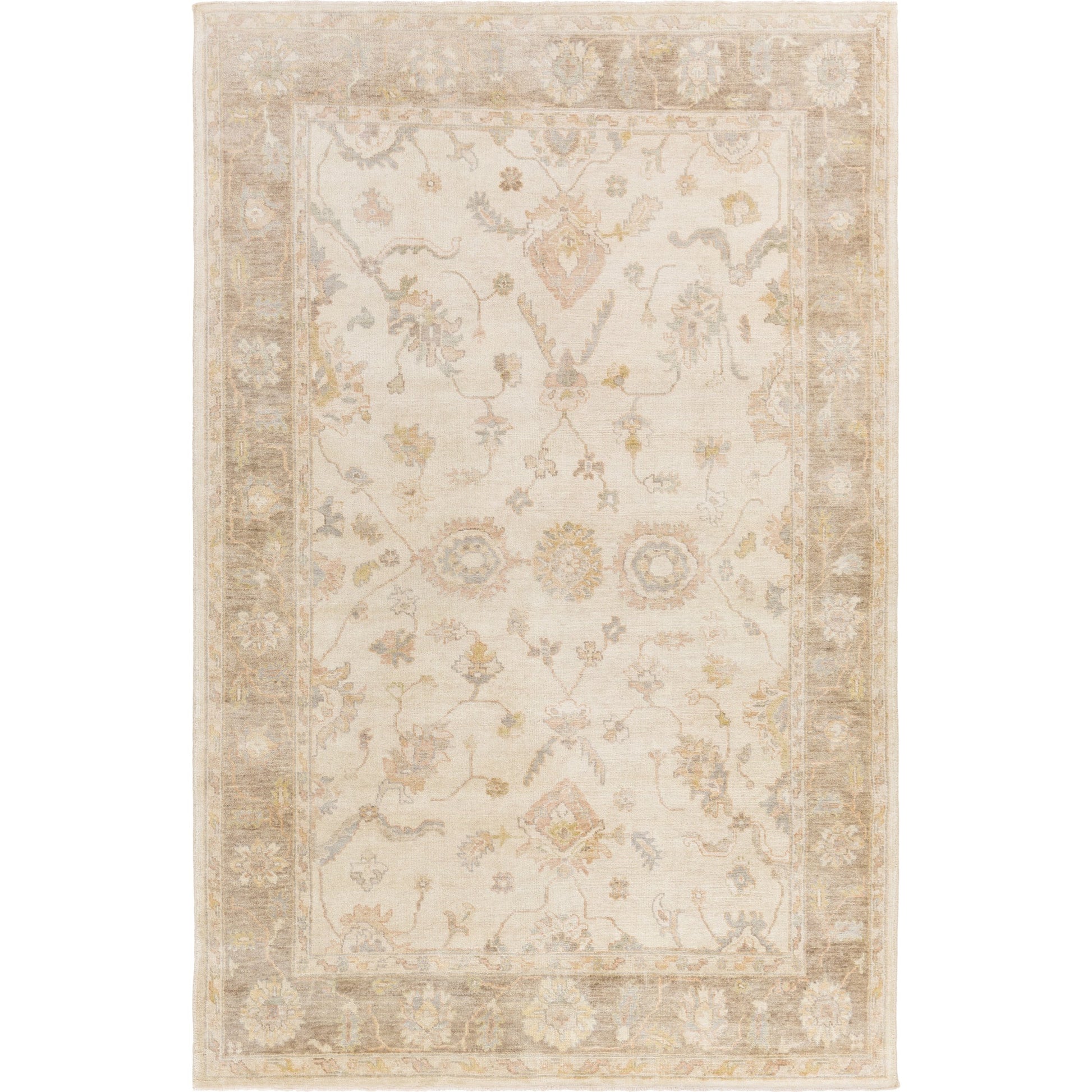 Normandy Rug - 14849 by Surya in light gray, taupe, wheat, blush, seafoam. Made from 100% wool in a unique style.