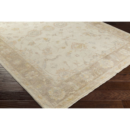 Normandy Rug - 14849 by Surya in light gray, taupe, wheat, blush, seafoam. Made from 100% wool in a unique style.