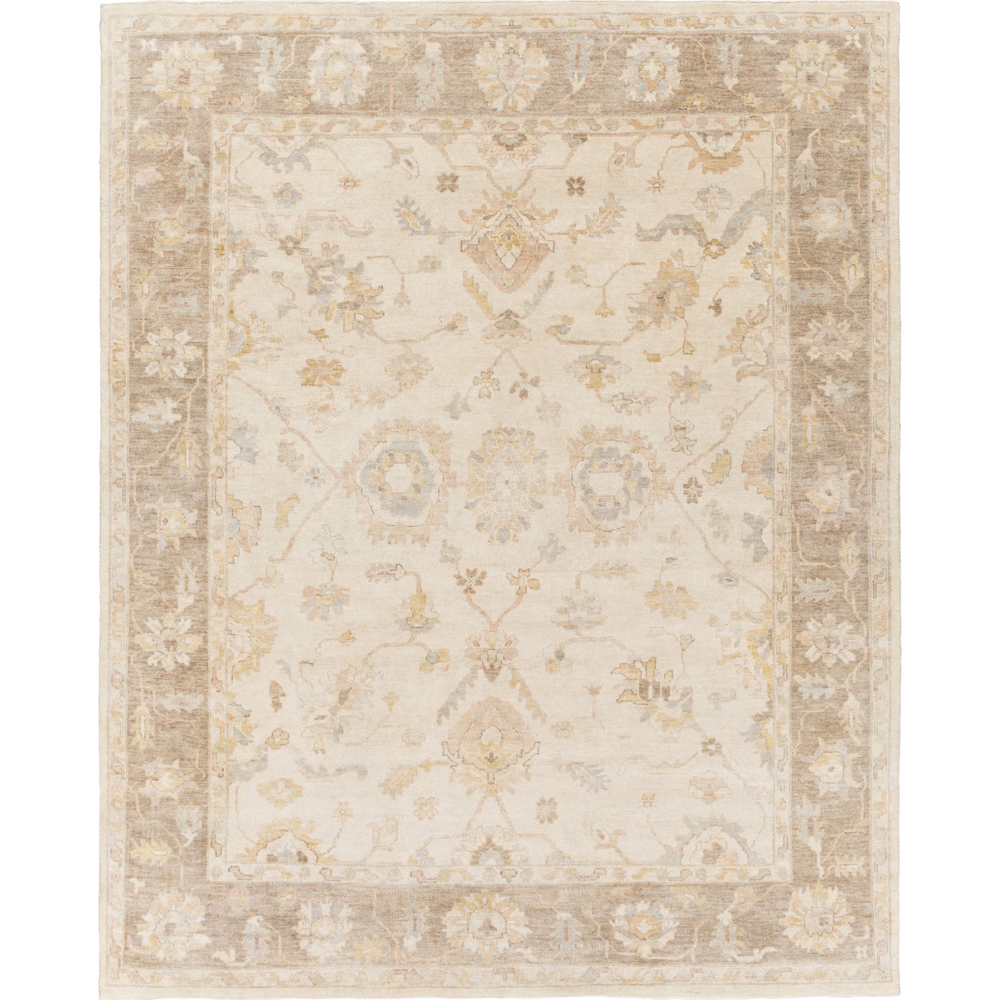 Normandy Rug - 14849 by Surya in light gray, taupe, wheat, blush, seafoam. Made from 100% wool in a unique style.