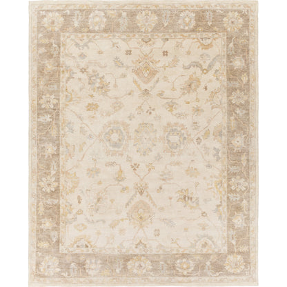 Normandy Rug - 14849 by Surya in light gray, taupe, wheat, blush, seafoam. Made from 100% wool in a unique style.