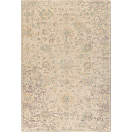 Normandy Rug - 23603 by Surya in wheat, light sage. Made from 100% wool in a unique style.