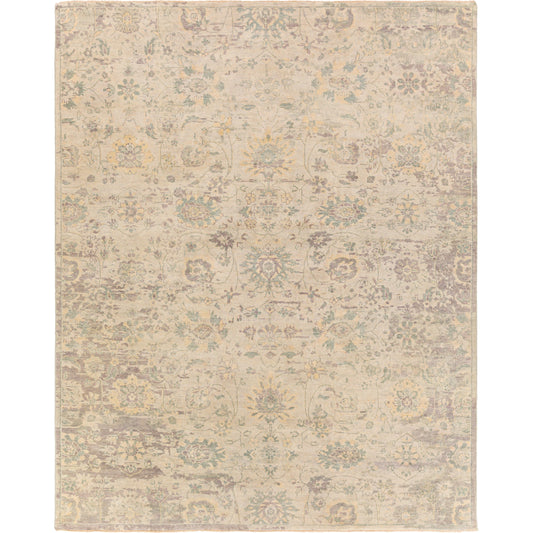 Normandy Rug - 23603 by Surya in wheat, light sage. Made from 100% wool in a unique style.